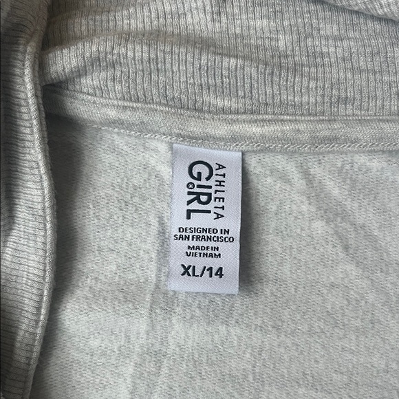 Athleta Light Gray Kids Open Cardigan - Picture 2 of 4